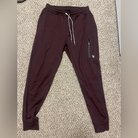 Vuori Pants Small Vuori Sunday Performance Jogger Maroon Used Poshmark